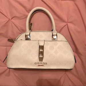 Sassy White Guess Tote Bag